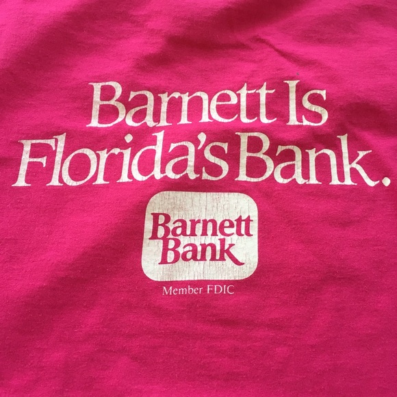 Vintage 1990’s Single Stitch T-Shirt Barnett Bank Sunfest Volunteer - Picture 2 of 12